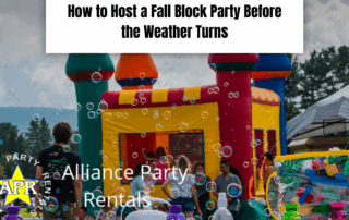 how to host a fall block party before the weather turns