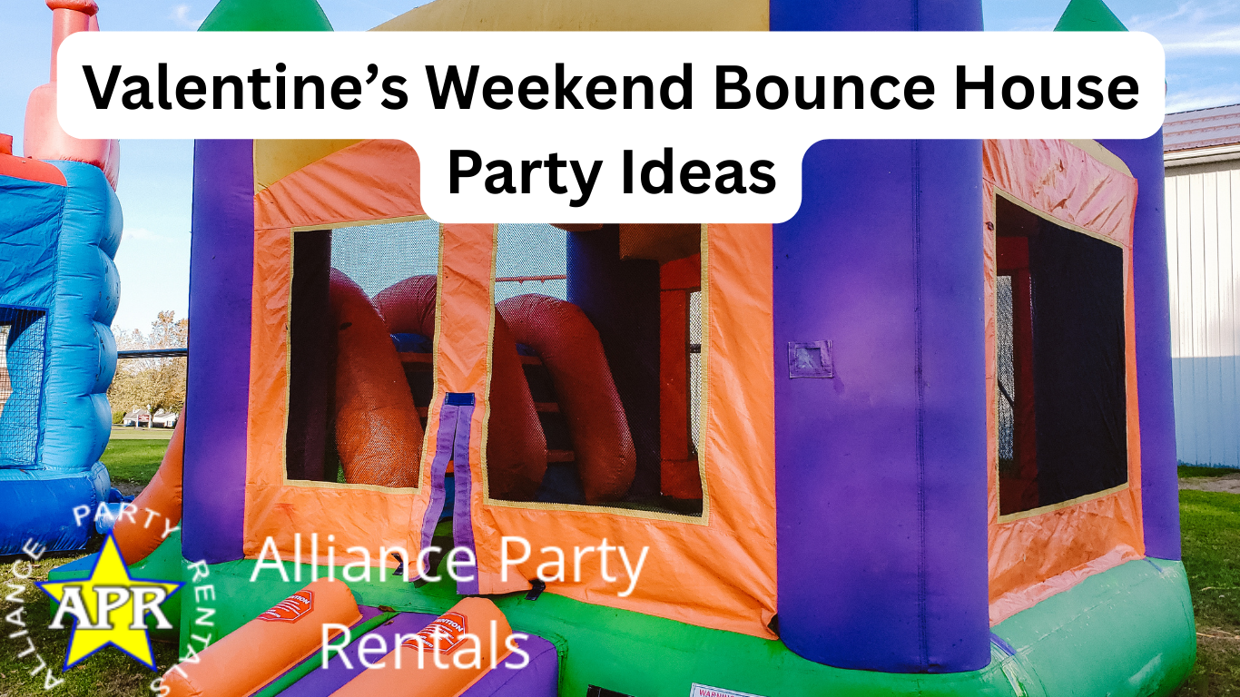 Valentine’s Weekend Bounce House Party Ideas